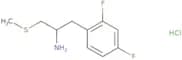 1-(2,4-Difluorophenyl)-3-(methylsulfanyl)propan-2-amine hydrochloride