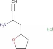 1-(Oxolan-2-yl)but-3-yn-2-amine hydrochloride