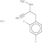 [1-(2,4-Difluorophenyl)but-3-yn-2-yl](methyl)amine hydrochloride