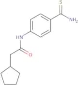 N-(4-Carbamothioylphenyl)-2-cyclopentylacetamide