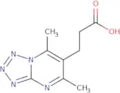 3-{Dimethyl-[1,2,3,4]tetrazolo[1,5-a]pyrimidin-6-yl}propanoic acid