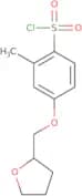2-Methyl-4-(oxolan-2-ylmethoxy)benzene-1-sulfonyl chloride