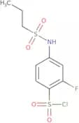 2-Fluoro-4-(propane-1-sulfonamido)benzene-1-sulfonyl chloride