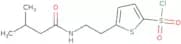 5-[2-(3-Methylbutanamido)ethyl]thiophene-2-sulfonyl chloride