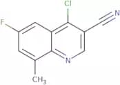 4-Chloro-6-fluoro-8-methylquinoline-3-carbonitrile