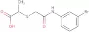 2-({[(3-Bromophenyl)carbamoyl]methyl}sulfanyl)propanoic acid