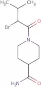 1-(2-Bromo-3-methylbutanoyl)piperidine-4-carboxamide