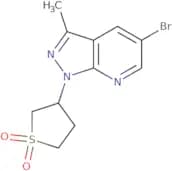 3-(5-bromo-3-methylpyrazolo[3,4-b]pyridin-1-yl)thiolane 1,1-dioxide