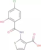2-(4-Chloro-2-hydroxybenzamido)thiophene-3-carboxylic acid
