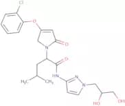 (2S)-2-[3-(2-Chlorophenoxy)-5-oxo-2H-pyrrol-1-yl]-N-[1-[(2S)-2,3-dihydroxypropyl]pyrazol-3-yl]-4-m…