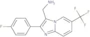 [2-(4-Fluorophenyl)-6-(trifluoromethyl)imidazo[1,2-a]pyridin-3-yl]methanamine
