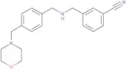 3-{[({4-[(Morpholin-4-yl)methyl]phenyl}methyl)amino]methyl}benzonitrile