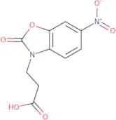 3-(6-Nitro-2-oxo-2,3-dihydro-1,3-benzoxazol-3-yl)propanoic acid