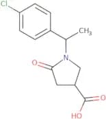 1-[1-(4-Chlorophenyl)ethyl]-5-oxopyrrolidine-3-carboxylic acid