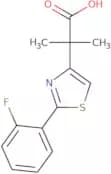 2-[2-(2-Fluorophenyl)-1,3-thiazol-4-yl]-2-methylpropanoic acid