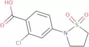 2-Chloro-4-(1,1-dioxo-1,2-thiazolidin-2-yl)benzoic acid