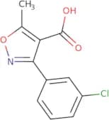 3-(3-Chlorophenyl)-5-methyl-1,2-oxazole-4-carboxylic acid