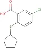 5-Chloro-2-(cyclopentylsulfanyl)benzoic acid