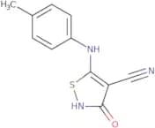 3-Hydroxy-5-[(4-methylphenyl)amino]-1,2-thiazole-4-carbonitrile