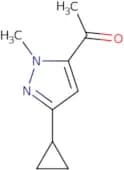 1-(3-Cyclopropyl-1-methyl-1H-pyrazol-5-yl)ethanone