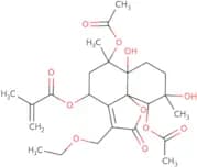 8α-Methacryloyloxy-13-ethoxyvernojalcanolide