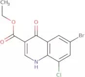 Ethyl 6-bromo-8-chloro-4-hydroxy-quinoline-3-carboxylate
