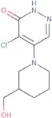 4-Chloro-5-(3-(hydroxymethyl)piperidin-1-yl)pyridazin-3(2H)-one