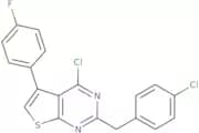 4-Chloro-2-[(4-chlorophenyl)methyl]-5-(4-fluorophenyl)thieno[2,3-d]pyrimidine