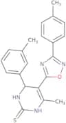 6-Methyl-4-(m-tolyl)-5-(3-(p-tolyl)-1,2,4-oxadiazol-5-yl)-3,4-dihydropyrimidine-2(1H)-thione