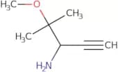 4-Methoxy-4-methylpent-1-yn-3-amine