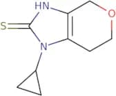 1-Cyclopropyl-1H,4H,6H,7H-pyrano[3,4-d]imidazole-2-thiol