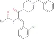 N-[(E)-1-(4-Benzyl-piperazine-1-carbonyl)-2-(2-chloro-phenyl)-vinyl]-acetamide