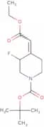 tert-Butyl 4-(2-ethoxy-2-oxoethylidene)-3-fluoropiperidine-1-carboxylate