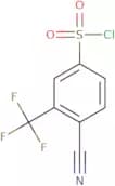 4-cyano-3-(trifluoromethyl)benzene-1-sulfonyl chloride