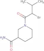 1-(2-Bromo-3-methylbutanoyl)piperidine-3-carboxamide
