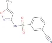 3-Cyano-N-(5-methyl-1,2-oxazol-3-yl)benzene-1-sulfonamide