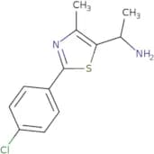 1-[2-(4-Chlorophenyl)-4-methyl-1,3-thiazol-5-yl]ethan-1-amine