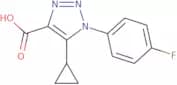 5-Cyclopropyl-1-(4-fluorophenyl)-1H-1,2,3-triazole-4-carboxylic acid