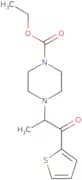 Ethyl 4-[1-methyl-2-oxo-2-(2-thienyl)ethyl]-tetrahydro-1(2H)-pyrazinecarboxylate