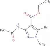Ethyl 3-acetamido-5-bromo-1-methyl-1H-pyrazole-4-carboxylate