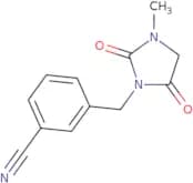 3-[(3-Methyl-2,5-dioxoimidazolidin-1-yl)methyl]benzonitrile