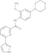 N-[2-Methoxy-4-(4-morpholinyl)phenyl]-6-(1H-pyrazol-3-yl)-2-pyridinecarboxamide