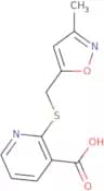 2-{[(3-Methyl-1,2-oxazol-5-yl)methyl]sulfanyl}pyridine-3-carboxylic acid