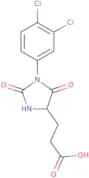 3-[1-(3,4-Dichlorophenyl)-2,5-dioxoimidazolidin-4-yl]propanoic acid