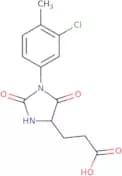 3-[1-(3-Chloro-4-methylphenyl)-2,5-dioxoimidazolidin-4-yl]propanoic acid