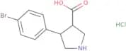 (3R,4S)-4-(4-Bromophenyl)pyrrolidine-3-carboxylic acid hydrochloride