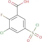 3-Chloro-5-(chlorosulfonyl)-2-fluorobenzoic acid