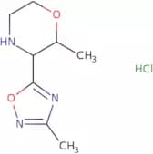 (2R,3S)-2-Methyl-3-(3-methyl-1,2,4-oxadiazol-5-yl)morpholine hydrochloride