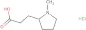3-(1-Methylpyrrolidin-2-yl)propanoic acid hydrochloride