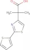 2-Methyl-2-[2-(thiophen-2-yl)-1,3-thiazol-4-yl]propanoic acid